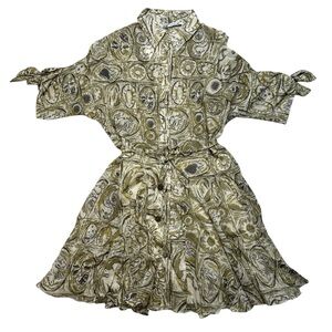 Zara Patterned Shirt Dress Sz S NWT